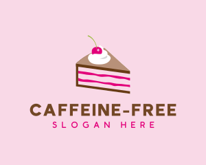 Cherry Cake Dessert logo design