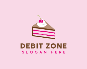 Cherry Cake Dessert logo design