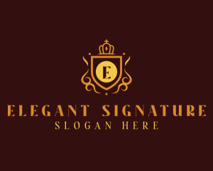 Elegant Regal Shield logo design