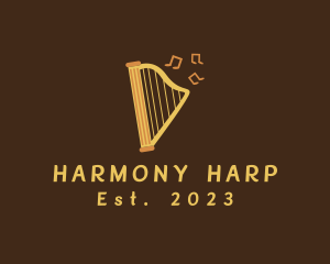 Musical Harp Instrument logo