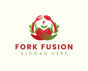 Spoon Fork Chili Restaurant logo design