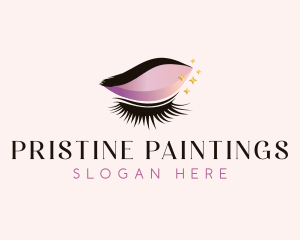 Beauty Eyelash Makeup Logo