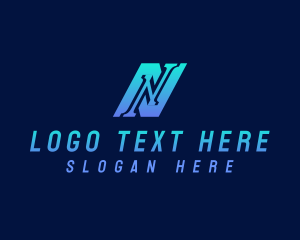 Firm - Modern Tech Firm Letter N logo design