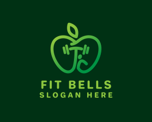 Green Apple Fitness logo design