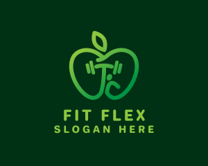 Green Apple Fitness logo design