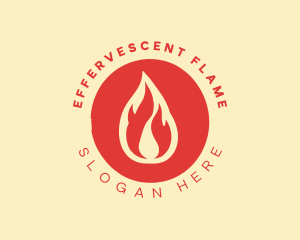 Flame Outdoor Survival logo design