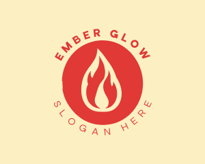 Flame Outdoor Survival logo design