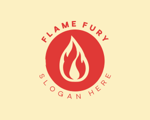 Flame Outdoor Survival logo design