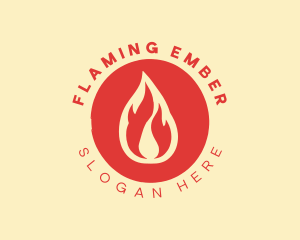 Flame Outdoor Survival logo design