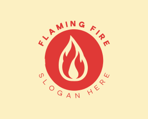 Flame Outdoor Survival logo design