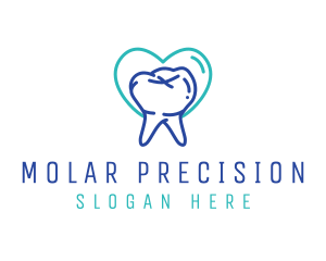 Tooth Molar Dentist  logo design