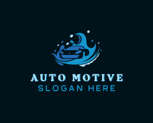 Car Auto Washing Vehicle logo design