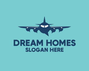Plane Chat Bubbles Logo
