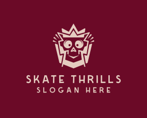 Crown Skull Apparel logo design