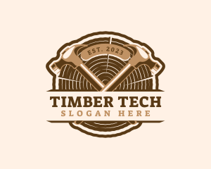 Hammer Timber Carpentry logo design