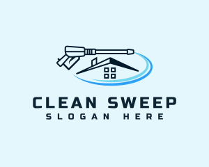 Pressure Washer Cleaning Service logo design