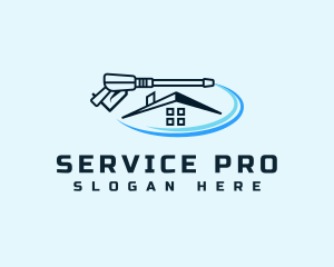 Pressure Washer Cleaning Service logo design