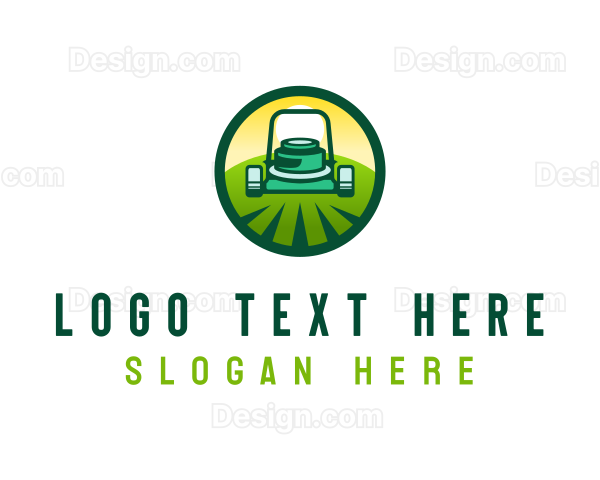 Landscape Lawn Mower Logo