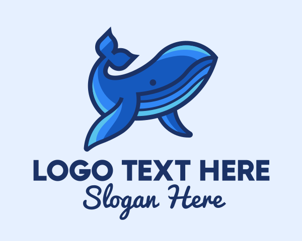 Whale logo example 1