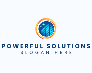 Solar Energy Power logo design