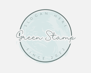 Green Feminine Signature logo design