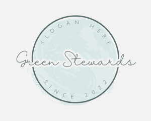 Green Feminine Signature logo design