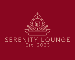 Winery Glass Sacrament logo design