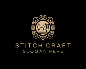 Elegant Sewing Machine logo design