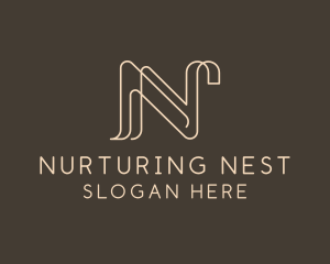 Upscale Boutique Letter N logo design