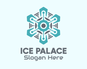 Cyber Tech Snowflake  logo