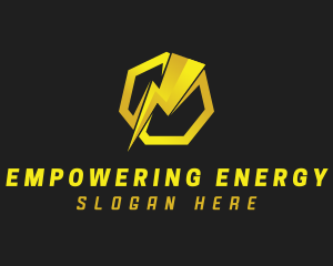 Power Bolt Electricity logo design