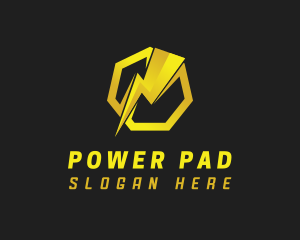 Power Bolt Electricity logo design