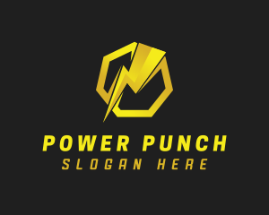 Power Bolt Electricity logo design