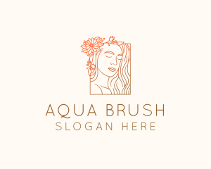 Beautiful Nature Woman logo design