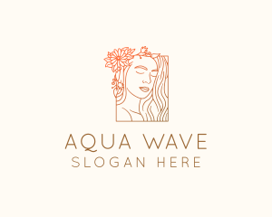 Beautiful Nature Woman logo design