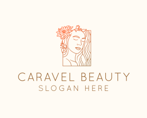 Beautiful Nature Woman logo design