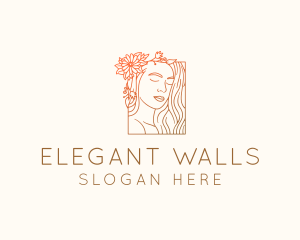 Beautiful Nature Woman logo design