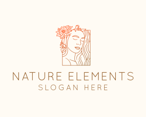 Beautiful Nature Woman logo design