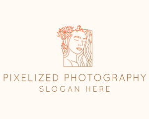 Beautiful Nature Woman logo design