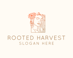 Beautiful Nature Woman logo design