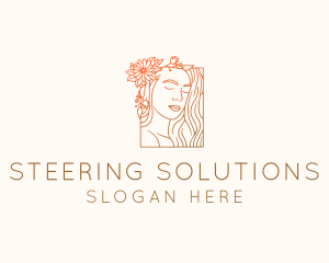 Beautiful Nature Woman logo design