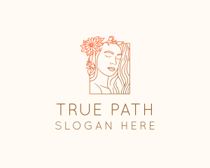 Beautiful Nature Woman logo design