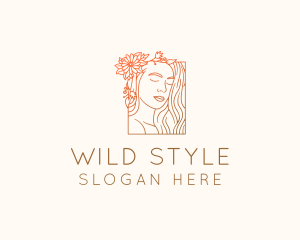 Beautiful Nature Woman logo design