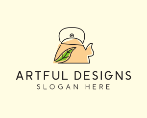 Herbal Tea Pot logo design