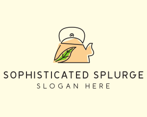 Herbal Tea Pot logo design