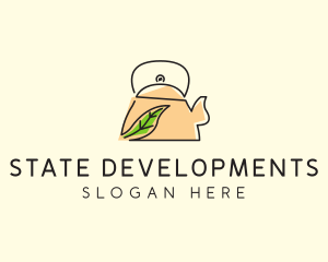 Herbal Tea Pot logo design