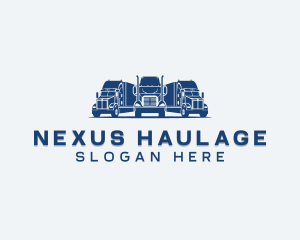 Delivery Truck Haulage logo design