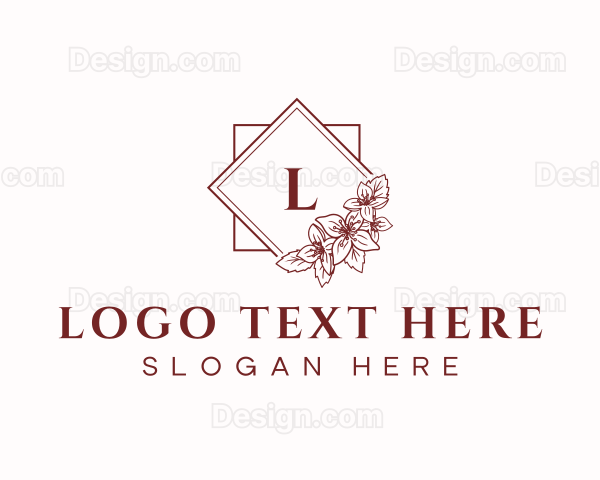 Floral Wedding Decorative Logo