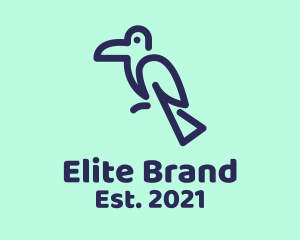 Minimalist Toucan Bird logo