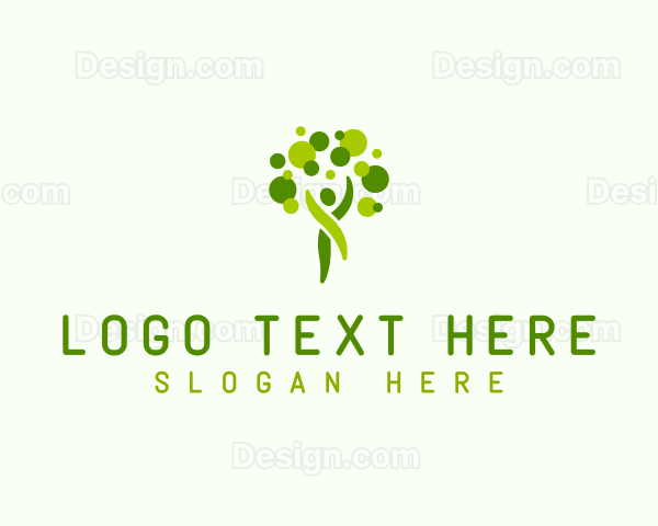 Abstract Human Tree Logo